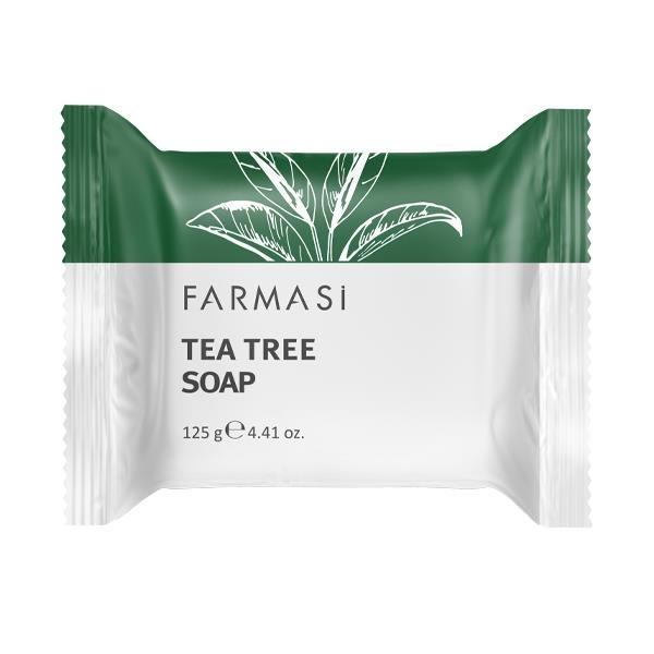 Jabón de Tea Tree (125gr) | Farmasi | Barra de jabón para Grasa y Mixta